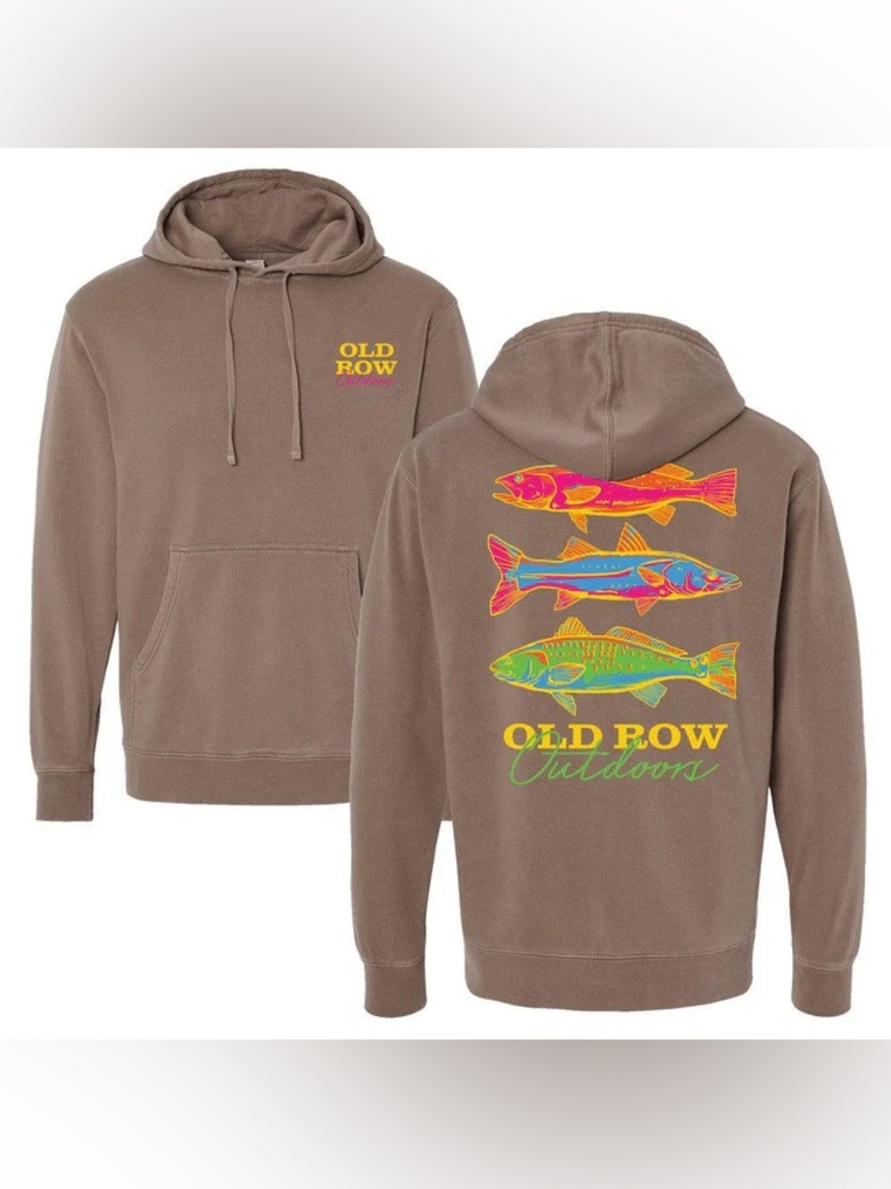 Old Row Outdoors The Neon Fish Pigment Dyed Premium Hoodie